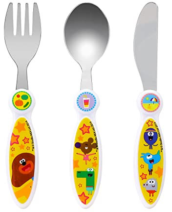 Hey Duggee Children's Kids 3pcs Cutlery Set - Knife/Fork/Spoon
