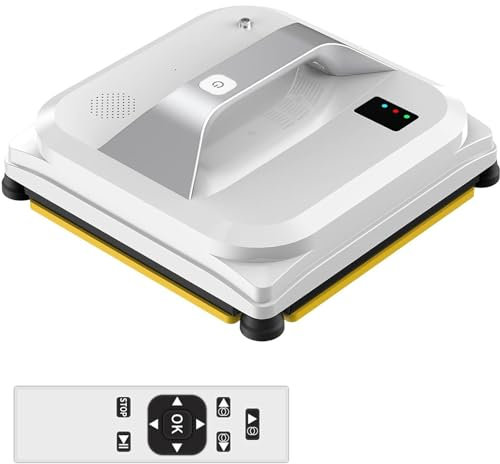 RayGenius Robot Lavavetri con Spruzzo d'Acqua Automatico, Aspirapolvere per Finestre con App/Telecomando, Robot Lavavetri per Finestre/Piastrelle/Porta