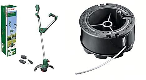 Bosch Home and Garden Cordless Grass Trimmer UniversalGrassCut 18V-260 (1x Battery & UniversalGrassCut Spool with 6m 1.6mm line and Sleeve