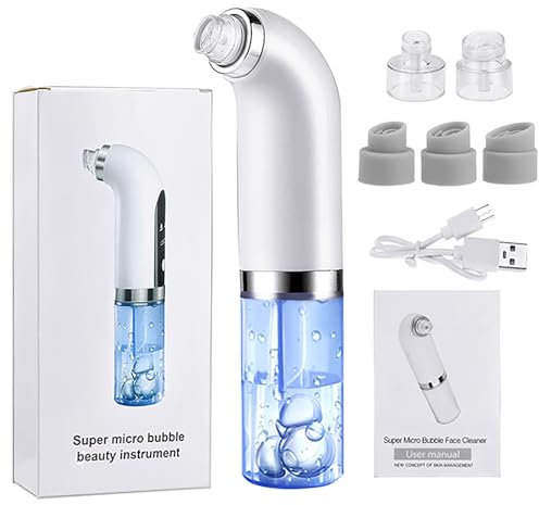 Aspirateur de points noirs puissant rechargeable par USB avec 6 têtes d'aspiration et 3 vitesses pour homme et femme