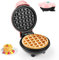 Mini Waffeleisen,Belgische Waffel Maschine ø 10cm,220V|350W Kleines Waffeleisen Klassische,Doppelseitige Heizung