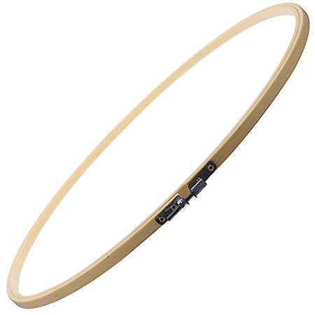 Veemoon Großer Stickrahmen 40 Cm Rund - Hochwertiger Holz Stickring Für DIY Kreuzstich - Perfektes Stickzubehör Set Für Kreative Bastelprojekte Und Handarbeiten