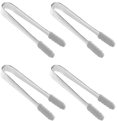 8 pinzas for cubitos de hielo de acero inoxidable y silicona for barra de cocina. Para guardar hielo y alimentos