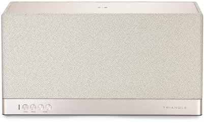 Triangle - Enceinte connectée AIO 3 - Enceinte Tout en Un Compatible Bluetooth, Wi-FI & Multiroom sans-Fil - Audio HD - Entrée Optique - 2X 45W - 360 x 195 x 150 mm - Greige