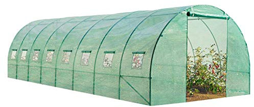 ProBache - Serre Tunnel de Jardin 24M² Verte Gamme maraîchère des Andes 8x3M