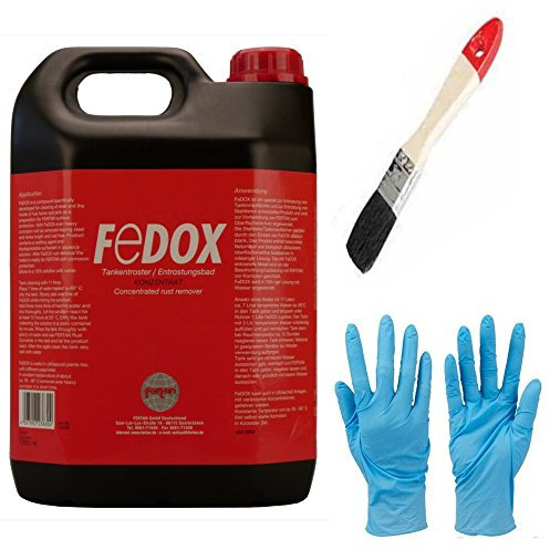 Fertan Rostentferner, Rostkonverter - Der perfekte Rostumwandler inkl. Pinsel von E-Com24 (FeDOGEL 5 Liter)