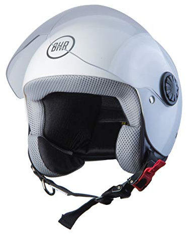 BHR Helmets 806 KID Motorradhelm Jugend Unisex, Weiss, S