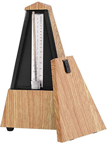 Tower Metronome, Hervorragende Wirkung Praktisch stabiles Klavier, Zuverlässiges flaches Holz Musikpraxis für Musikbegeisterten Musikunterricht(Light wood grain)
