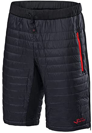 Black Crevice Isoleringsbyxor för män I skidturbyxor i olika färger och storlekar I ventilerande skidbyxor för män I elastiskt midjeband I 100% polyester I vattentäta turneringsbyxor, svart/röd, L