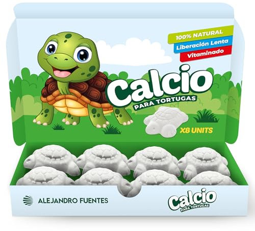 AF® - 8 Sepiaschalen für Schildkröten, 8 Pack Calcium schildkröten Erde zur Stärkung der Schale | Setzt langsam Kalzium frei, Verhindert schlechten Geruch + EBook