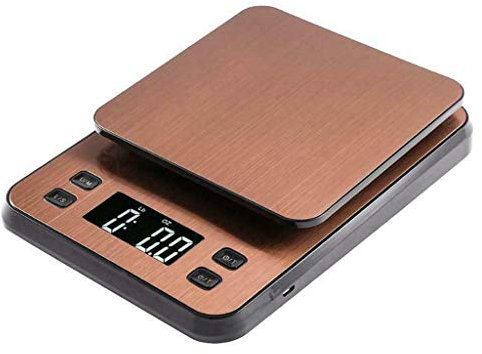 OOMRNV Básculas de Cocina Digitales Básculas de Alimentos multifunción con Temporizador Pantalla LCD retroiluminada Funciones de Tara para Ingredientes Joyería Básculas de Cocina par