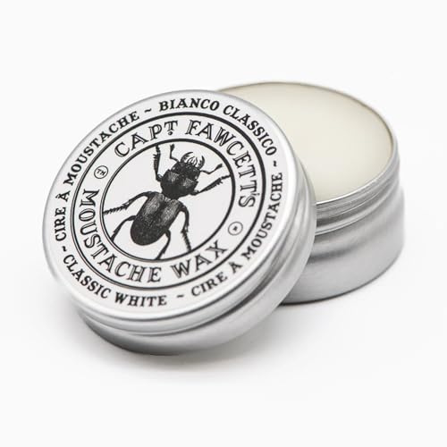 Captain Fawcett Cera para bigote de 15 ml (15 ml (paquete de uno), Bianco Classico)