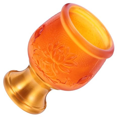 Amosfun Gobelet Verre Miniature Pour Rites De Temple Tasse Vintage Coupe Eau Décorative Facile à Nettoyer