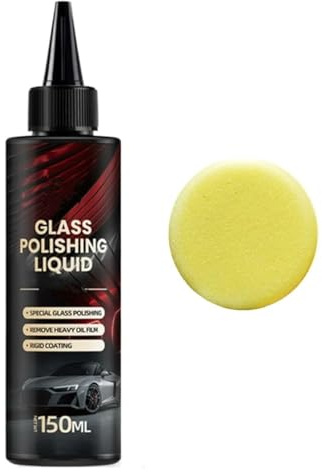 Detergente Pellicola Vetri Auto,Detergente per Film Oleoso del Parabrezza,Glass Polishing Liquid Glass Car Polish,Auto Polishing Compound Windshield Cleaner Oil Film Remover