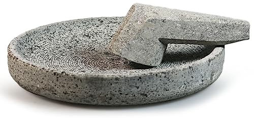 Cobek Mörser aus vulkanischem Gestein - Traditionelles Zerkleinern und Mahlen in modernem Design