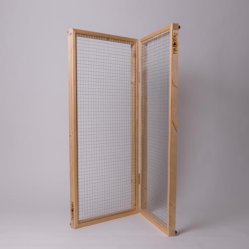 Marderfak Marderschutzgitter Edition 3 - Standard | 110 x 100 cm | klappbar inkl. Gummifüße Braun