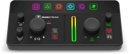Mackie MainStream Complete Live Streaming and Video Capture Interface With Programmable Control Keys, Matrix Software, HDMI Capture and Thru, USB-C Hub, Bus Power