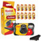 Kodak Funsaver Einwegkamera, Einmalgebrauch, eingebauter Blitz, 10er-Pack, 27 Aufnahmen, 35 mm Kamera, gebündelt mit Balveli Premium-Mikrofasertuch – Großpackung Kodak Einweg-Filmkamera 35 mm
