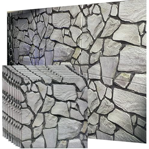 szgwtk 3d wandpaneele selbstklebend steinoptik Tapeten 3D Wandpaneele für PVC Tapeten Wasserdichte PE Schaum Wohnzimmer Schlafzimmer Wanddekoration(30 x 30 cmx10 Stück)