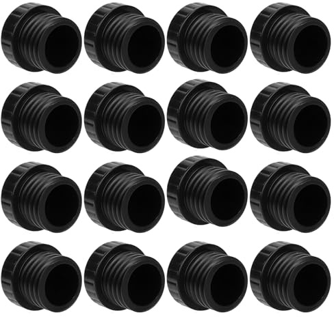 PEUTIER 16pcs Light Socket Safety Caps Plugs, ID 0.75 OD 1.02 Light Bulb Socket Cover Caps Light Socket Protective Caps for String Lights Recessed & Standard Light Sockets