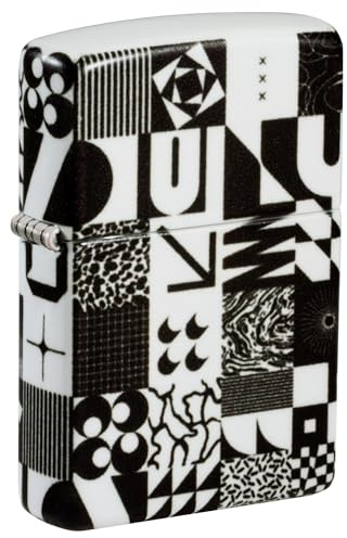 Encendedor Zippo a Prueba de Viento - Abstract Pattern, 540°, Color Image - Recargable - Reutilizable - Diseño a Prueba de Viento - Caja Regalo - Fabricado en Estados Unidos