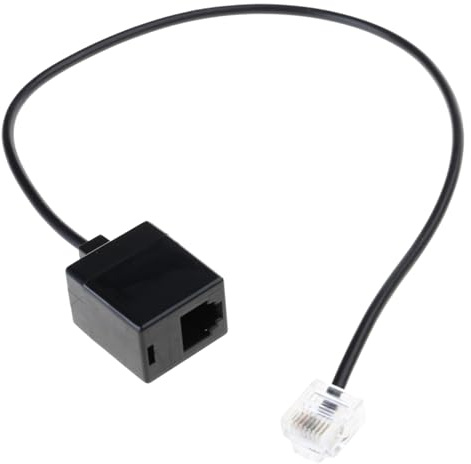 Montesy RJ45 to RJ11 Converter Adapter Cable Connector, Ethernet To Phone Line Connector RJ45 8P8C Male To RJ11 6P6C Female Cord