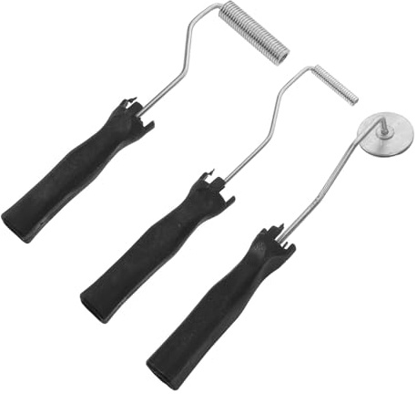 HYTROVE 3 St Delars Glasfiber Roller Kit med Rostfritt Stål Bubbelpaddelverktyg för Laminering Luftborttagning och Reparation av Badkar Dusch och Båt