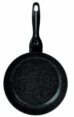 Barazzoni Granitica Padella Effetto Pietra, 24 cm, Alluminio, Nero Puntinato