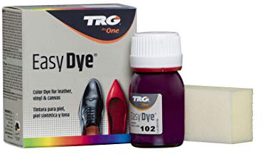 TRG The One Easy Dye, Leather Shoe Color Restore Paint, 102 Dark lilac, 25 ml