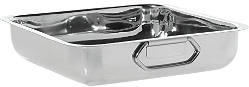 HUBERT Balti Bowl Cooking Pan Square Stainless Steel - 12L x 12W x 2 3/4H