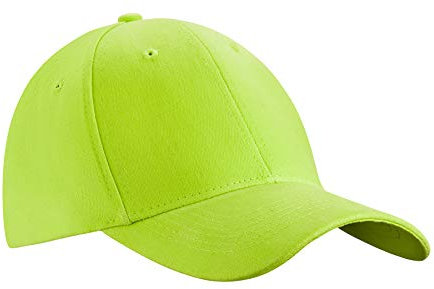 MFAZ Morefaz Ltd Herren Baseball Mütze Cap Verstellbarer Riemen Snap Back Hut Sport Frauen Hüte LA (Neon Green)