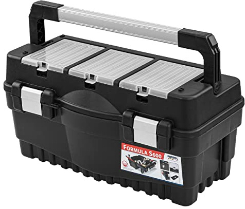 Maletín de herramientas L organizador caja de pesca vacía accesorios de pesca piezas pequeñas caja de transporte de plástico cierres de metal portátil pesca bolsa accesorios almacenamiento