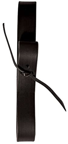 Billy Royal Latigo Cinch Tie Strap 1 1/2 Wide x 6 Long | Color Black | Sturdy and Forgiving Latigo Leather | Versatile Application