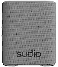 Sudio S2 Grigio, Altoparlante Bluetooth con suono forte e bassi profondi Lungo Tempo di riproduzione IPx5 Impermeabile Bluetooth 5.3 TWS Pairing Altoparlante compatto portatile wireless per casa