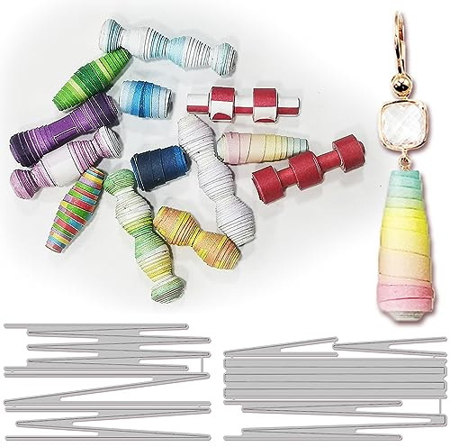 GLOBLELAND Paper Beads Cutting Dies for Card Making Carbon Steel Embossing Stencils Template for Decorative Embossing Paper Card DIY Scrapbooking Album Craft