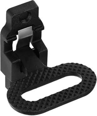 VGOL 1 peldaño lateral plegable de acero galvanizado resistente de 10 cm x 5,3 cm, pintado en negro, antideslizante, para autobús, caja de caballos, remolque, camión, autocaravana, plataforma