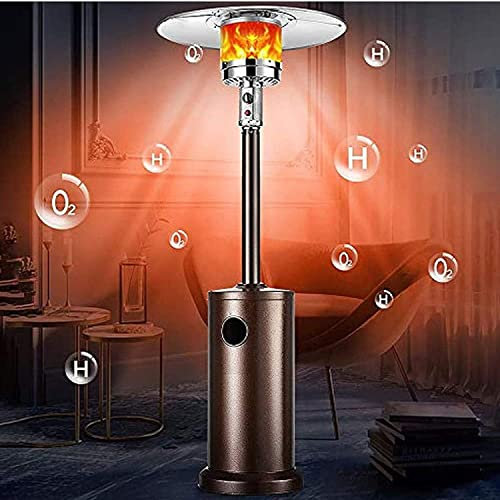 Radiateurs De Terrasse Chauffage De Terrasse Extérieur De 47 000 BTU, Hauteur Réglable Sur Pied, Triple Protection, Chauffage De Parapluie Silencieux Et Rapide For Les Chauffages De Jardin Intérieur E