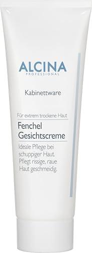 ALCINA Fenchel Gesichtscreme - 1 x 250 ml - Für extrem trockene Haut - Ideale Pflege bei rissiger, rauer und schuppiger Haut - Schützt die Haut & macht sie geschmeidig - Mit Linolsäure und Vitamin E