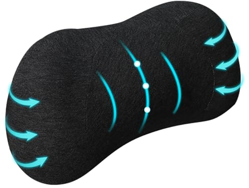 RaoRanDang Lumbar Support Pillow, Back Support for Office Chair Car Ergonomic Memory Foam Lumbar Support Pillow Fatigue Relief, Comfort and Support Your Back