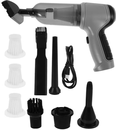 Gatuida Aspirateur de Voiture sans Fil 1 Set - Nettoyeur Portable 9000 Pa - Dépoussiéreur et souffleur d'air, aspirateur portatif Rechargeable avec Plusieurs Embouts pour Voiture, Maison, Bureau