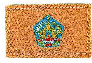 Iron-On Embroidered Bali Indonesia Flag for Backpacks