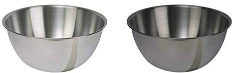 Dexam Stainless Steel mixing bowl, 3.5 Litre & Stainless Steel mixing bowl, 2.0 Litre