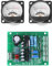 2X Pcs Vu Meter Warm Back, Vu Meter für Stereo Vu Meter Light Recording + Audio Level Amp mit Treiberplatine