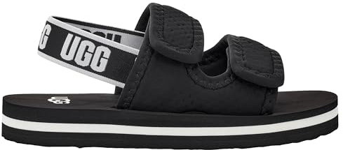 UGG Unisex Kinder Lennon Slingback Schiebe-Sandalen, Schwarz