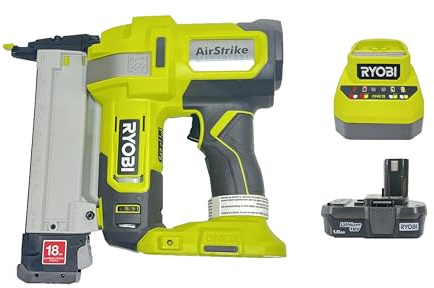 RYOBI ONE+ P361 18V 18-Gauge Cordless AirStrike Narrow Crown Stapler Kit with Battery and Charger