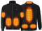 Neu Beheizbare Jacke Herren Damen, Teddy-Fleece Beheizte Jacke mit 8 Heizzonen, 3 Einstellbar Temperaturfür Wärmejacke, USB Elektrische Heizjacke Winddicht Winterjacke für Motorrad Outdoor Skifahren