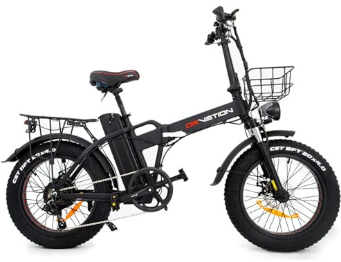KIMDYMA AT20 Bicicleta Eléctrica Plegable 250W | 20 × 4.0 Cubiertas Gruesas e-Bike Adulto | Batería: 48V 15AH Extraíble | Autonomía hasta 90KM | Suspensión Delantera | 7 Velocidades