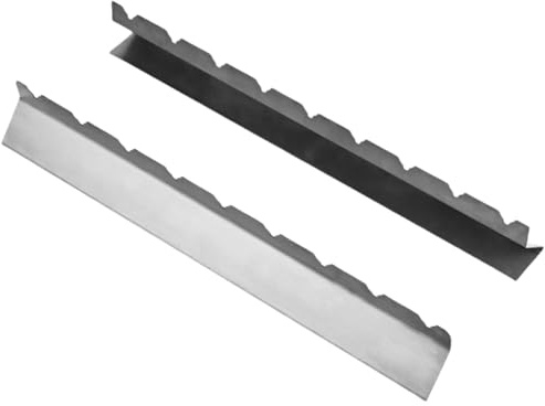 Soporte para brochetas de barbacoa de acero inoxidable para 6 y 9 pinchos, paquete de 2 soportes para parrilla de barbacoa con muescas de precisión, apilable y manejo para cocinar uniformemente (9