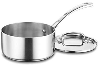 Cuisinart FCT193-18 French Classic Tri-Ply Stainless 3-Quart Saucepot with Cover, Stainless Steel