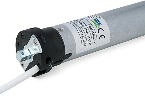 Blue motor MOT20SC - Motor tubular para persiana enrollable, incluyendo el soporte y el adaptador, plata